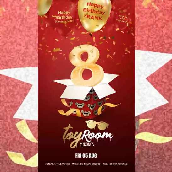 August 5 Toy Room Mykonos 8th anniversary party