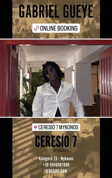 July 11 Ceresio7 Mykonos presents Gabriel Gueye