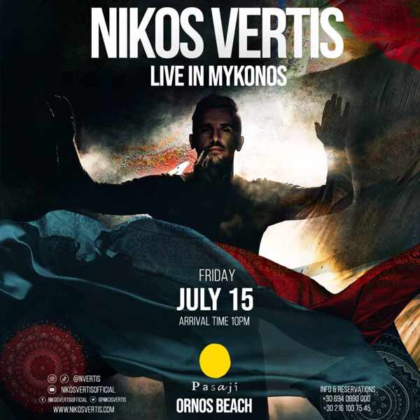July 15 Pasaji Mykonos presents Nikos Vertis