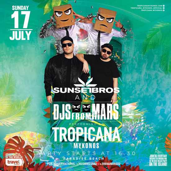 July 17 DJs at Tropicana