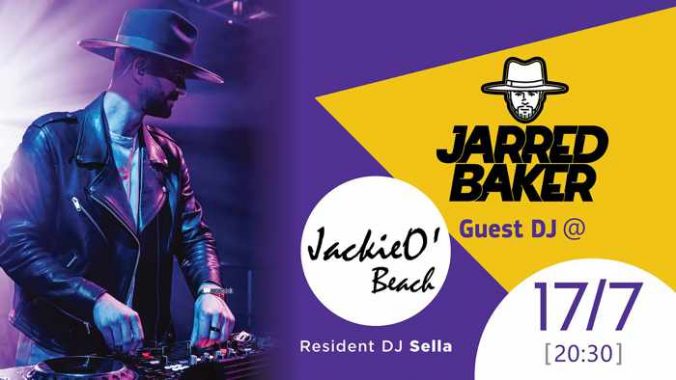 July 17 JackieO Beach club on Mykonos presents special guest DJ Jarred Baker
