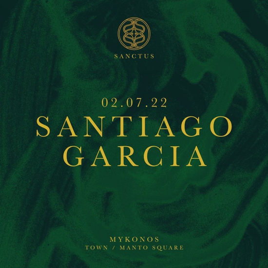 July 2 Santiago Garcia performs at Sanctus club on Mykonos