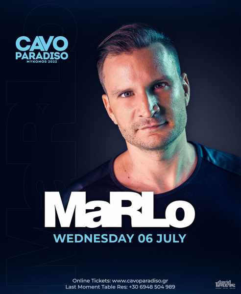 DJ Marlo show at Cavo Paradiso Mykonos July 6