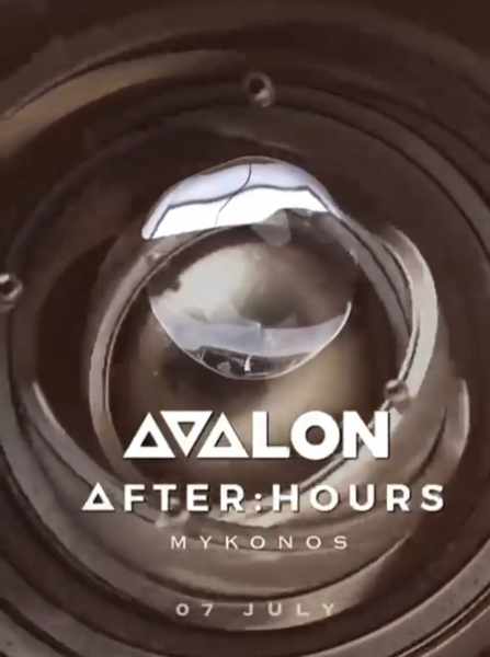 July 7 Avalon After Hours private villa party on Mykonos