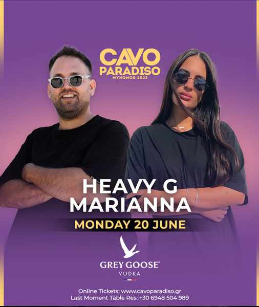 June 20 DJ show at Cavo Paradiso Mykonos