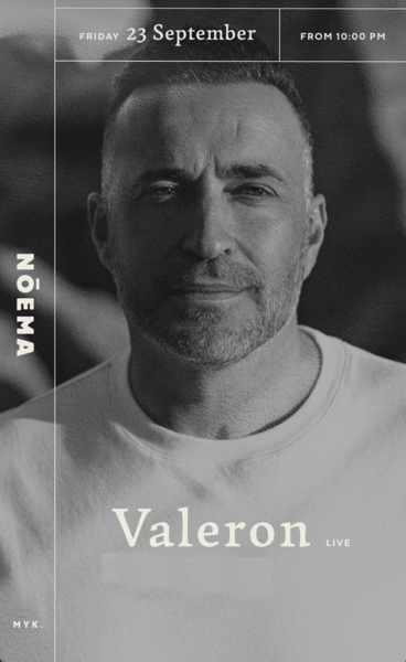 September 23 Noema Mykonos presents Valeron
