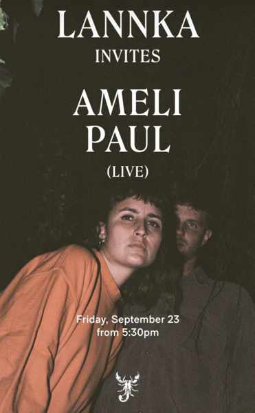 September 23 Scorpios Mykonos presents Ameli Paul