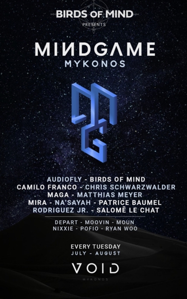 Tuesday Mindgame DJ events at Void club on Mykonos