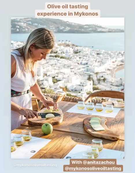 Anita Zachou of Mykonos Olive Oil Tasting