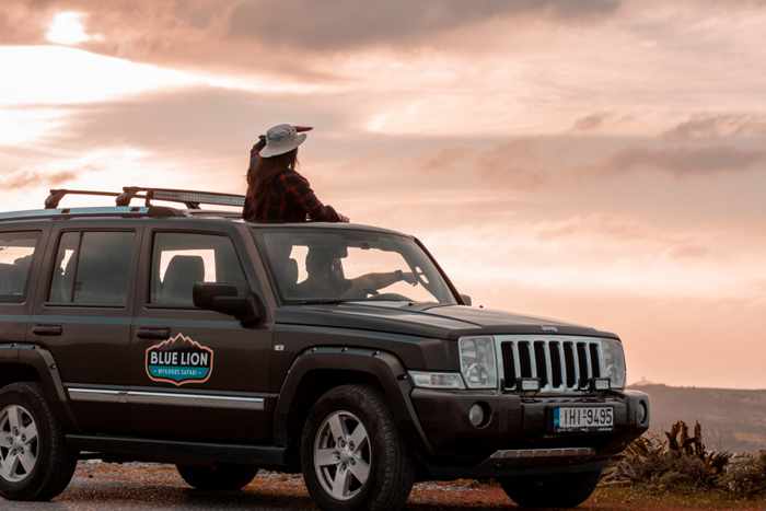 Blue Lion jeep safari tours on Mykonos