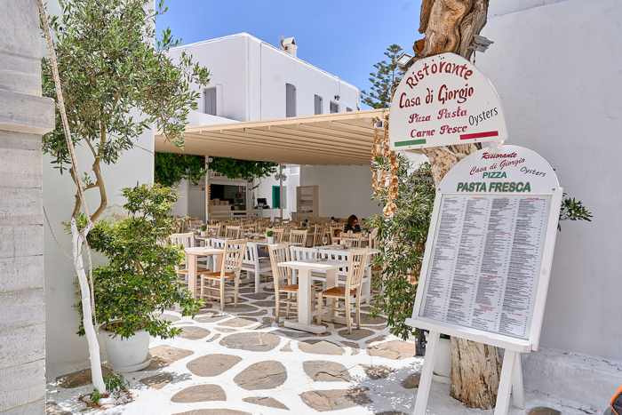 Casa di Giorgio Italian restaurant onMykonos