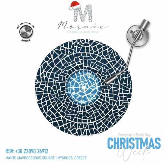 Mosaic Mykonos Christmas week parties