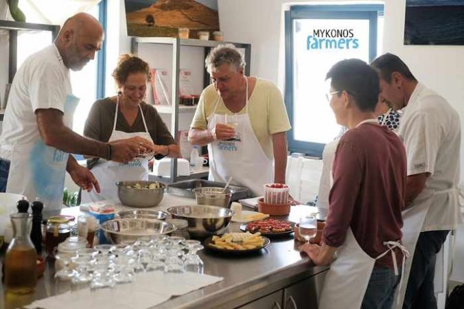 Mykonos Farmers cooking class workshop