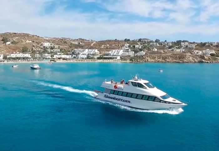 Discovery Glassbottom Yacht at Mykonos