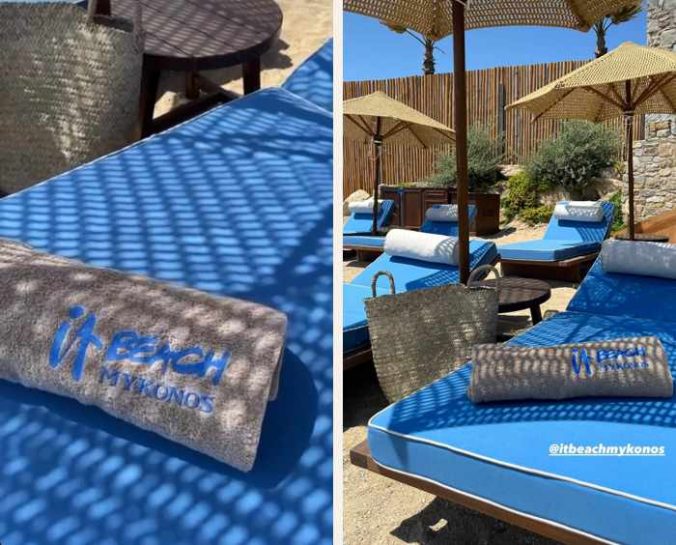 ITBeach Mykonos restaurant and beach club on Mykonos