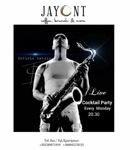 Jayont Mykonos Monday cocktail party with live music