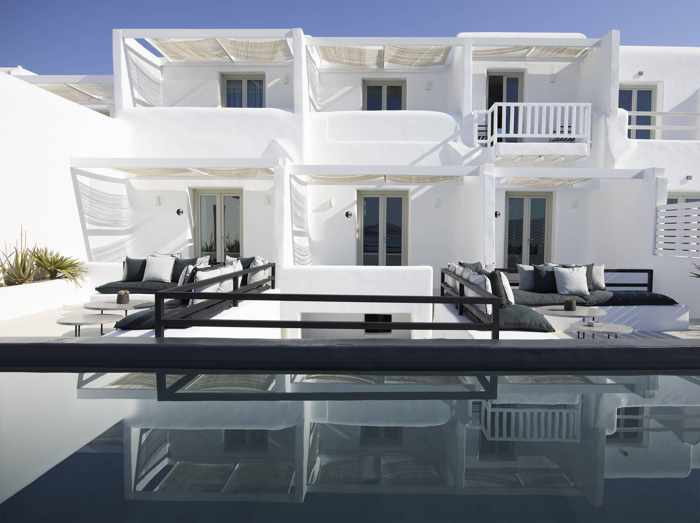 Nimbus Hotel at Agios Stefanos on Mykonos