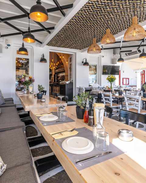 Vegera restaurant and bar on Mykonos