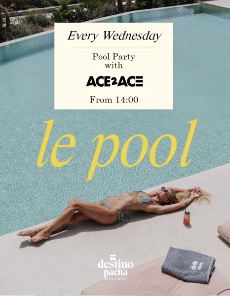 Wednesday pool parties at Destino Pacha Mykonos