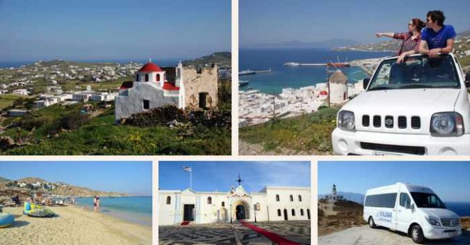 Tour activities offered by Kyklomar Tours on Mykonos