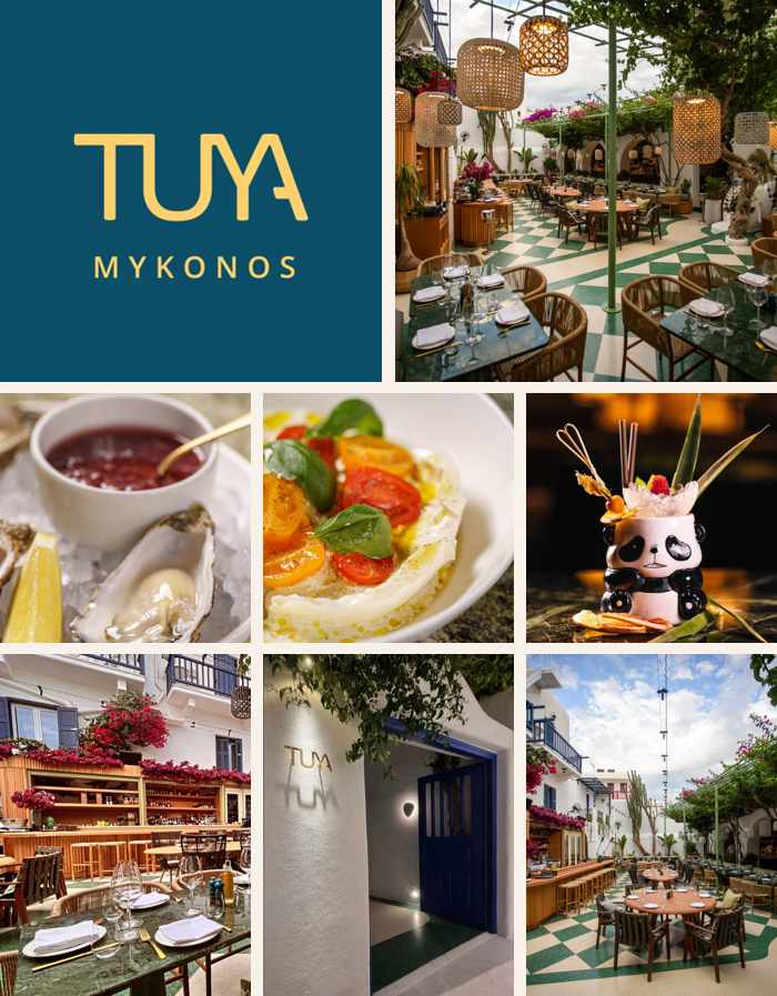 Tuya restaurant on Mykonos