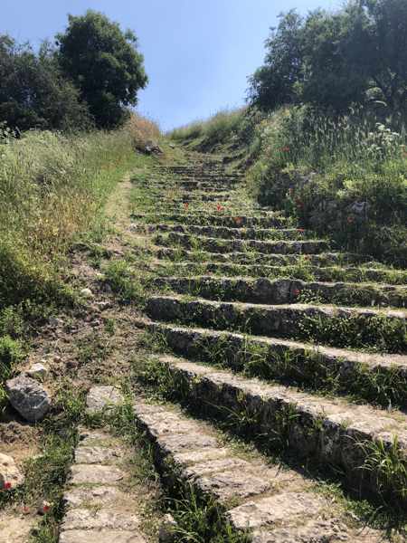 steps inside the Acrocorinth Castle