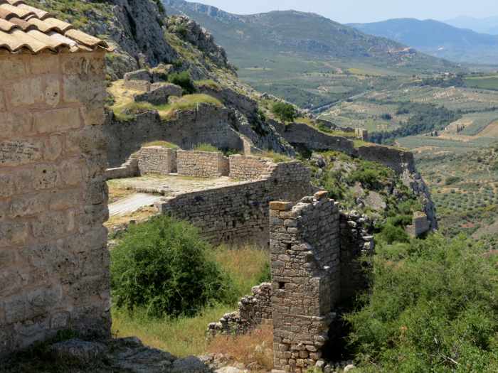 ruins inside the Acrocorinth Castle