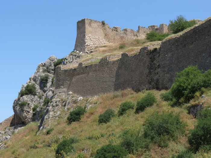 Acrocorinth Castle fortification wall 