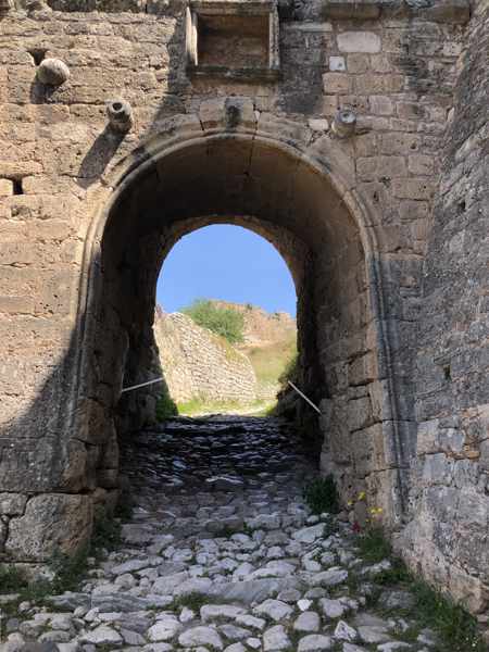 the second entrance gate at Acrocorinth Castle
