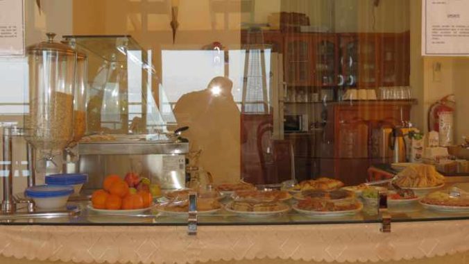 breakfast selections at Petit Palais Hotel