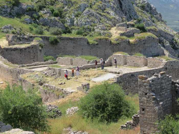 ruins inside the Acrocorinth Castle