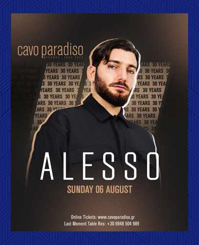 Cavo Paradiso club on Mykonos presents Alesso