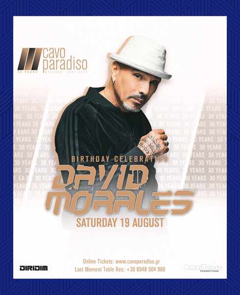 Cavo Paradiso club on Mykonos presents David Morales