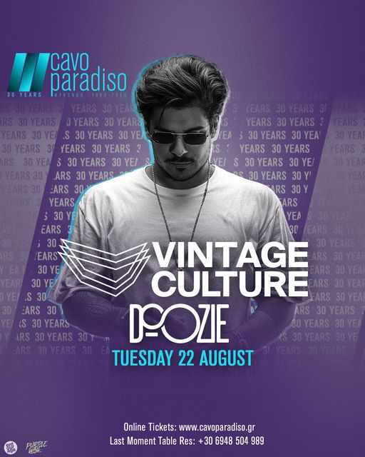 Cavo Paradiso club on Mykonos presents Vintage Culture and Doozie