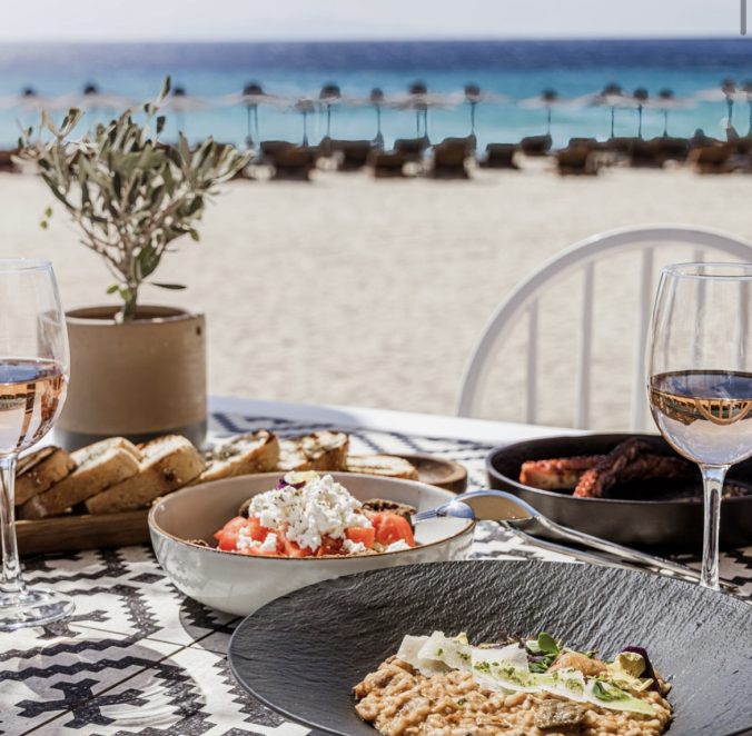 Elia Beach Resort beachfront restaurant