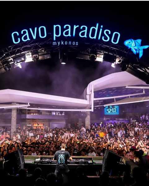 Cavo Paradiso club on Mykonos seen in an image from its social media pages  | MY GREECE TRAVEL BLOG