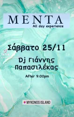 Menta All Day Experience on Mykonos