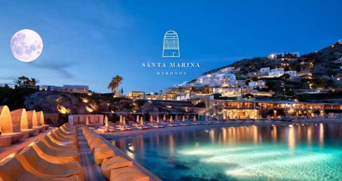 Santa Marina Mykonos Resort seen in an image from its social media pages