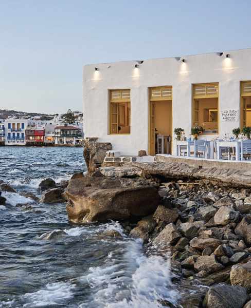 Sea Satin Market restaurant and bar on Mykonos 