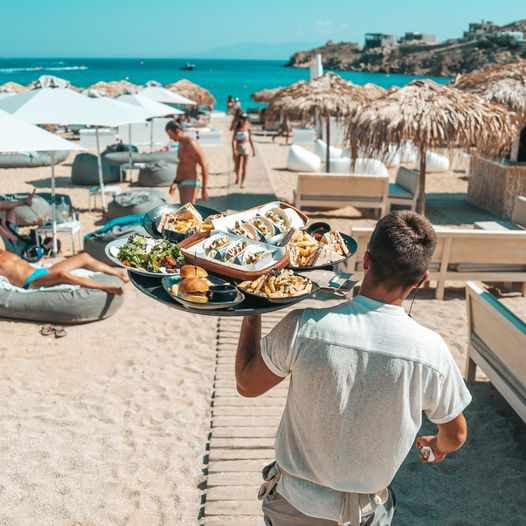 Thalas Mykonos beach bar and restaurant 