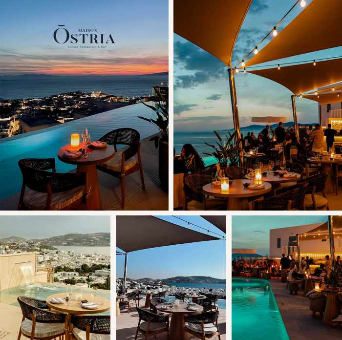 Maison Ostria Sunset Restaurant & Bar on Mykonos